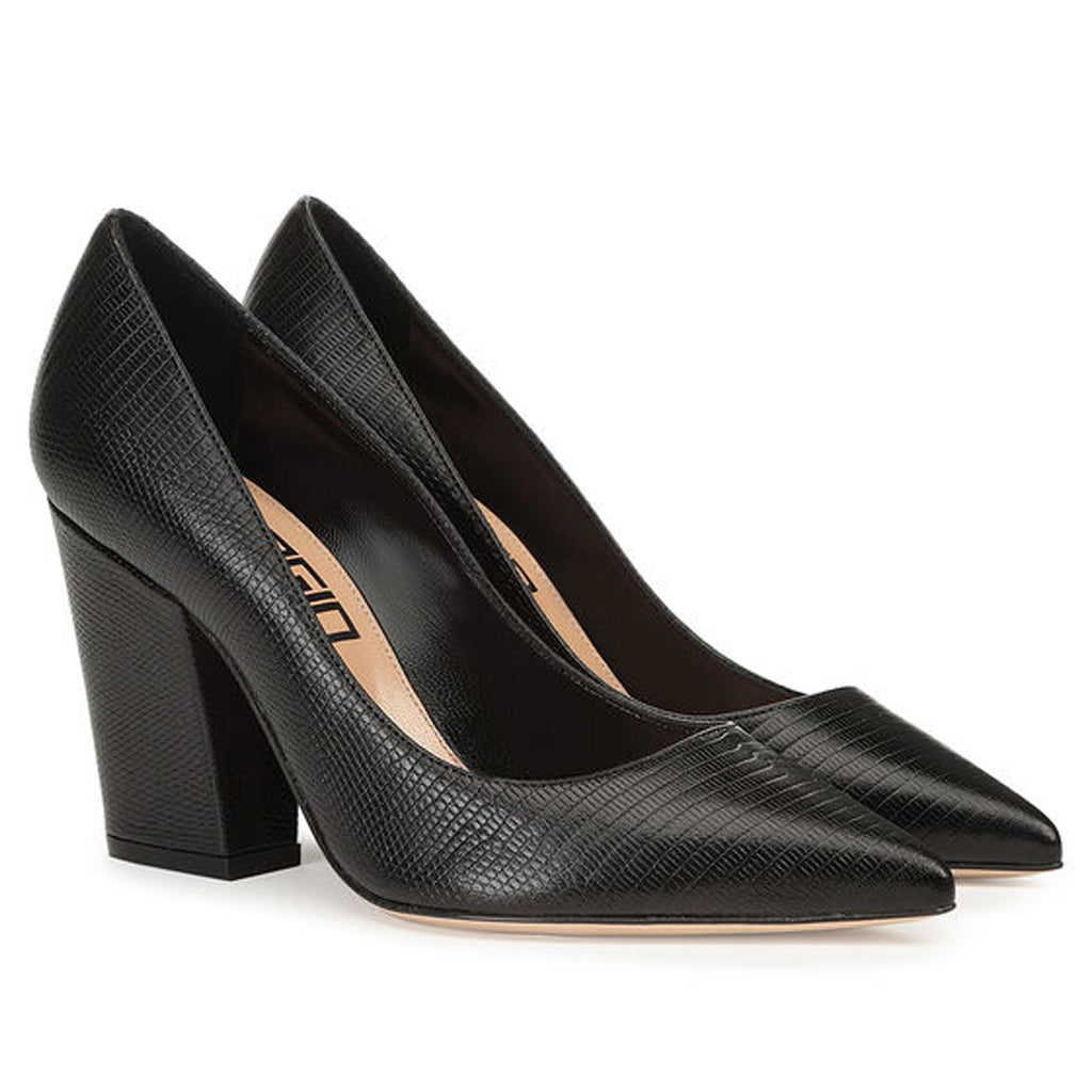 Sergio Rossi Calfskin Pumps Print Reptile — view 2
