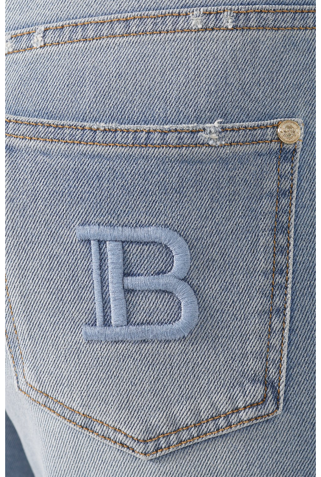 Balmain Woman Light Blue Jeans