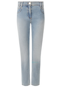 Balmain Woman Light Blue Jeans