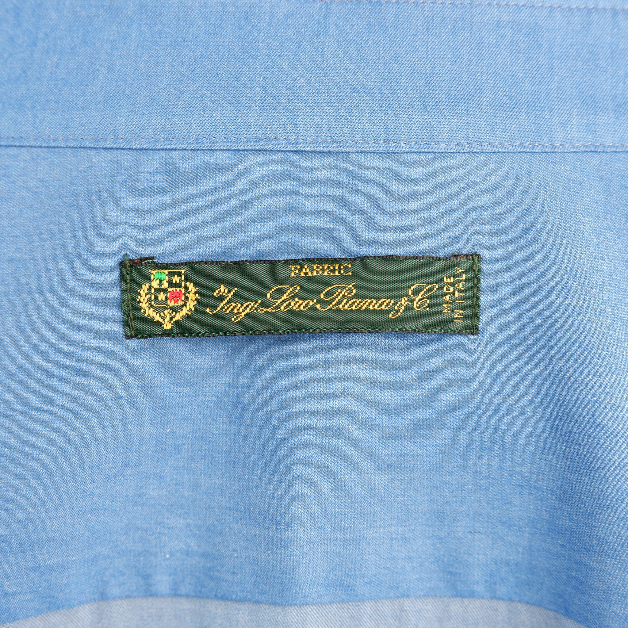 Loro Piana Fabric Man Light Blue Shirts