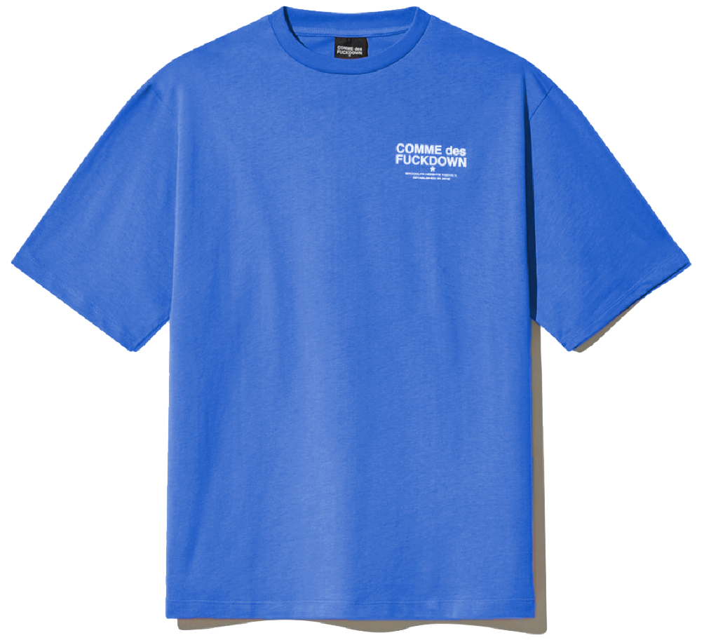 Comme Des Fuckdown Man Blue T-shirt & Top