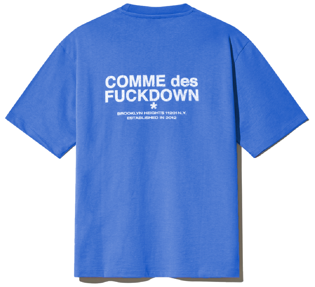 Comme Des Fuckdown Man Blue T-shirt & Top