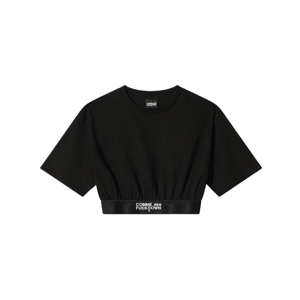 t-shirt elastico logato