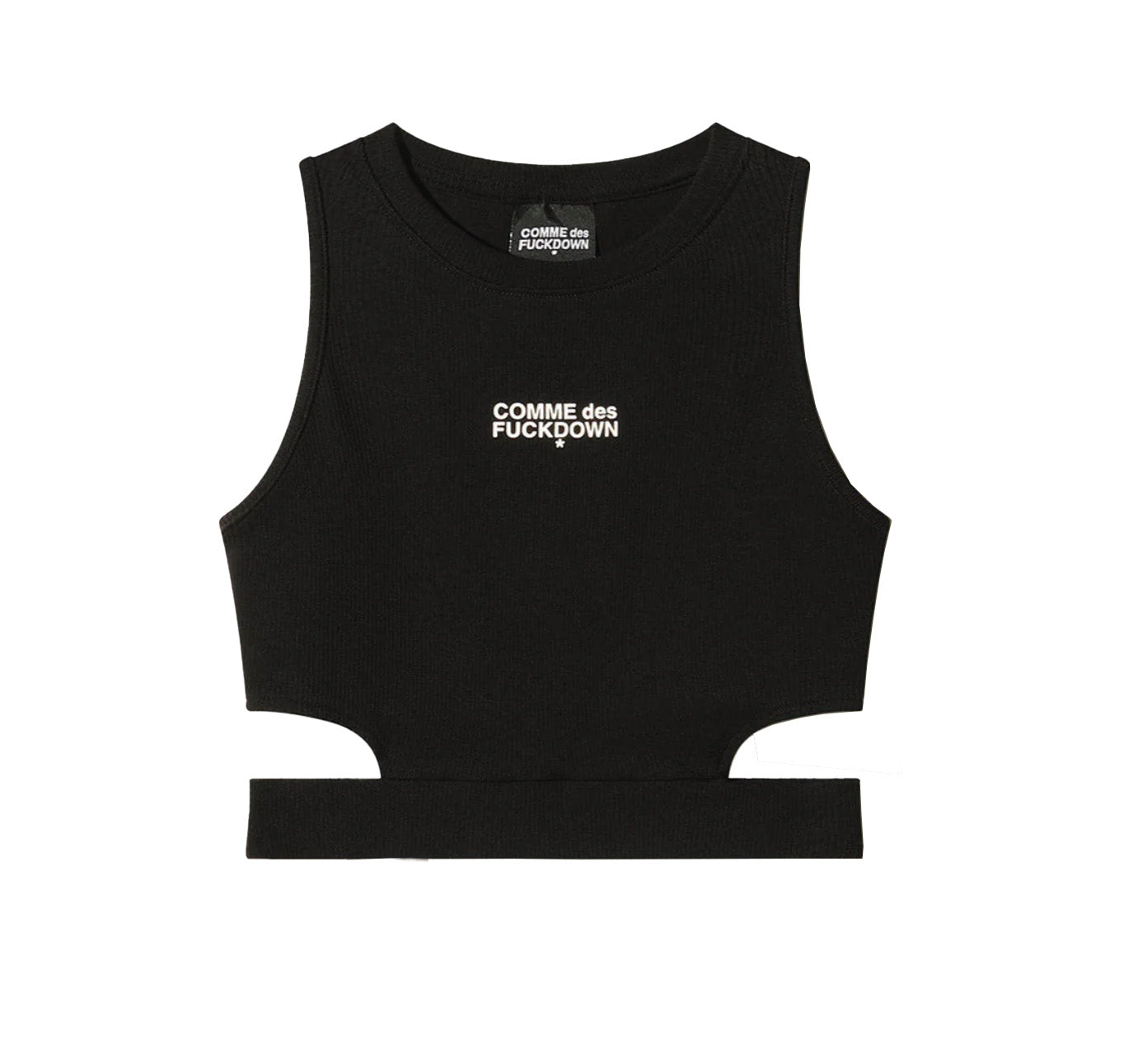 Comme Des Fuckdown Woman Black T-shirt & Top