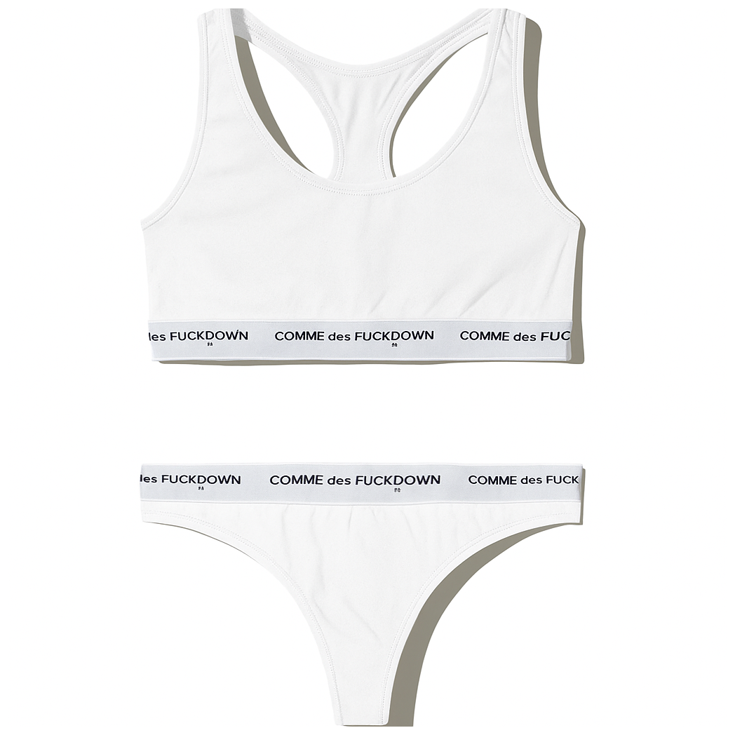 Comme Des Fuckdown Woman White Underwear