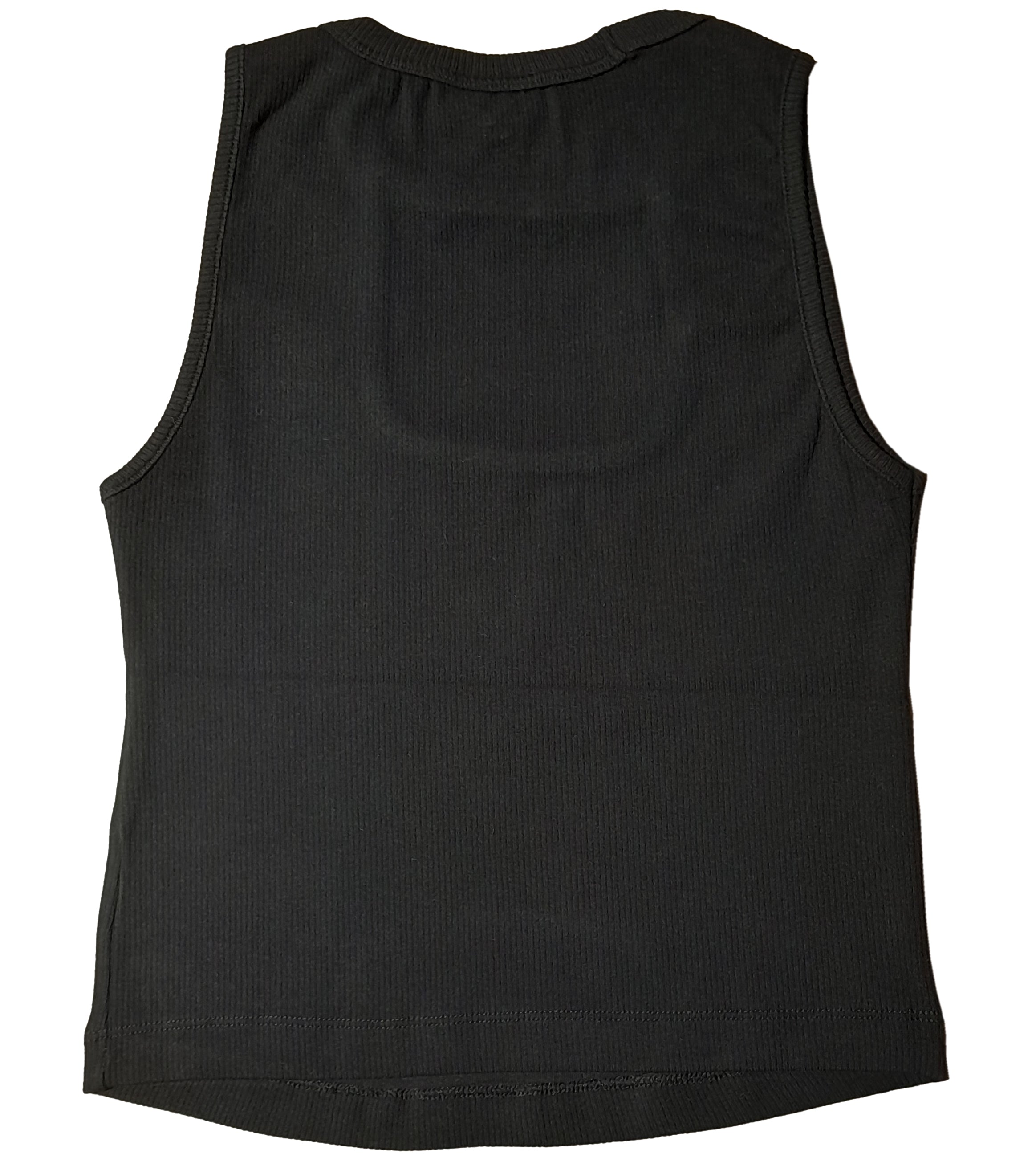 top in costina nero