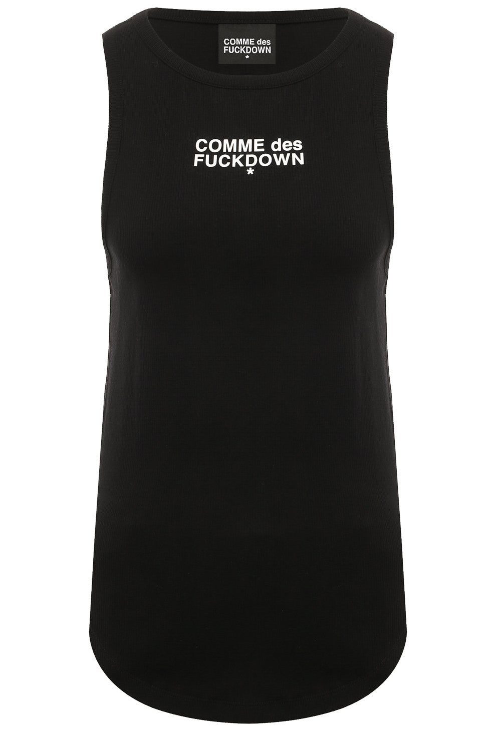 Comme Des Fuckdown Woman Black T-shirt & Top