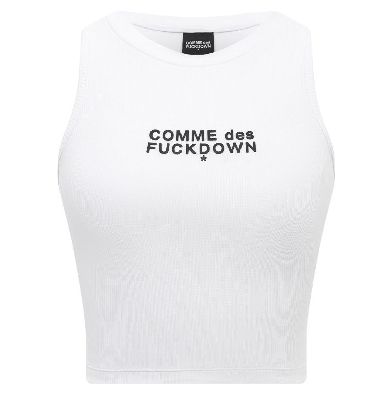 Comme Des Fuckdown Woman White T-shirt & Top