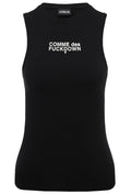 Comme Des Fuckdown Woman Black T-shirt & Top
