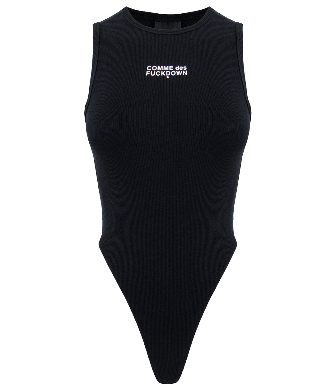 Comme Des Fuckdown Woman Black Bodysuits