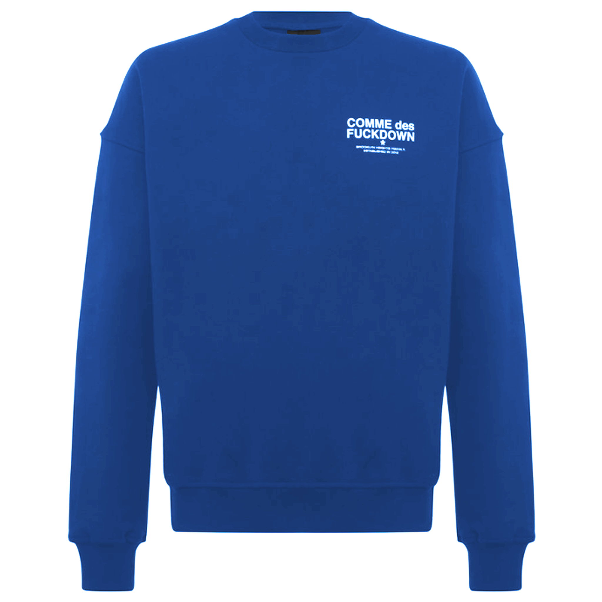 Comme Des Fuckdown Man Blue Sweatshirts