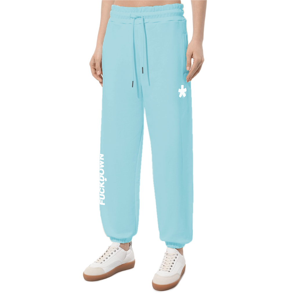Comme Des Fuckdown Woman Light Blue Trousers
