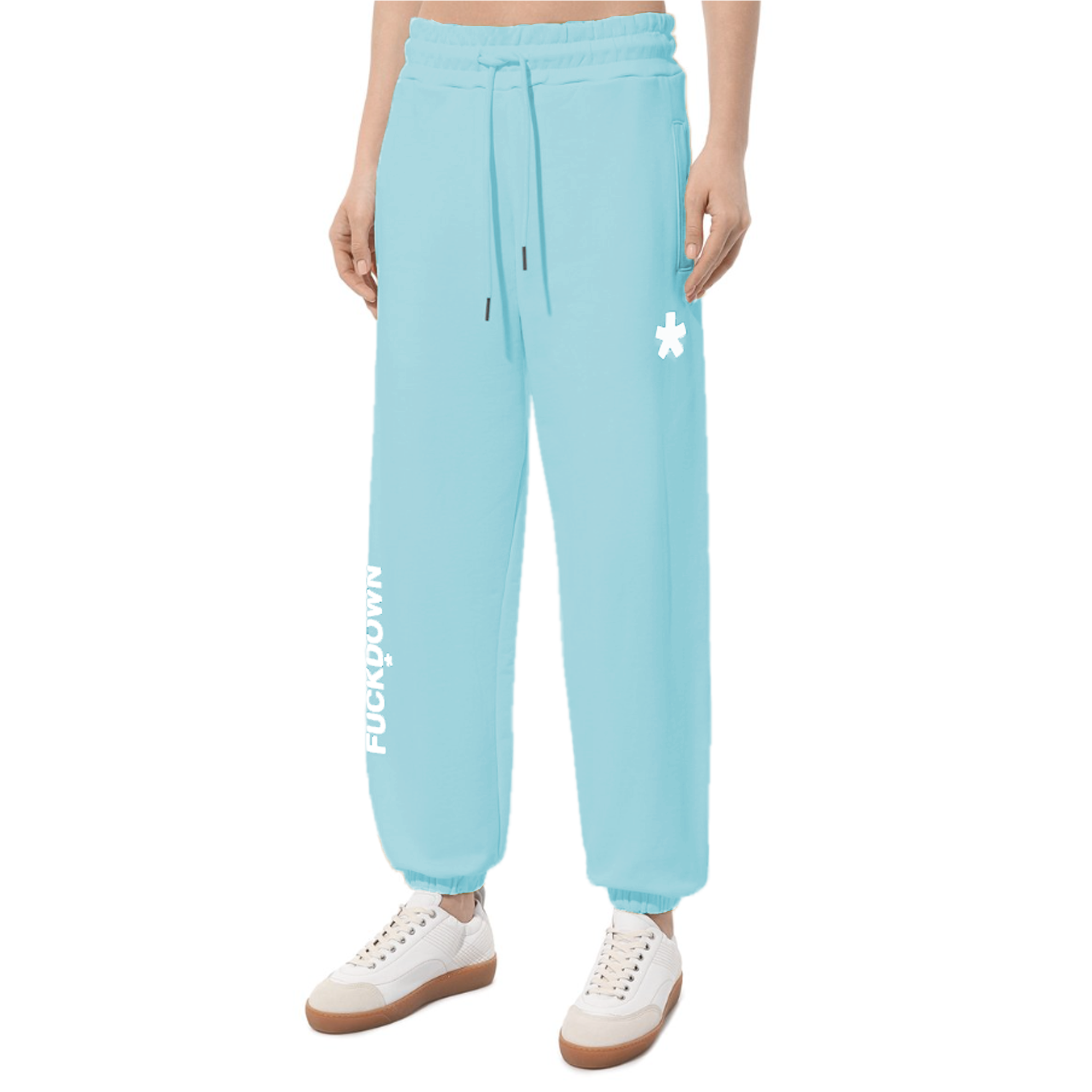 Comme Des Fuckdown Woman Light Blue Trousers