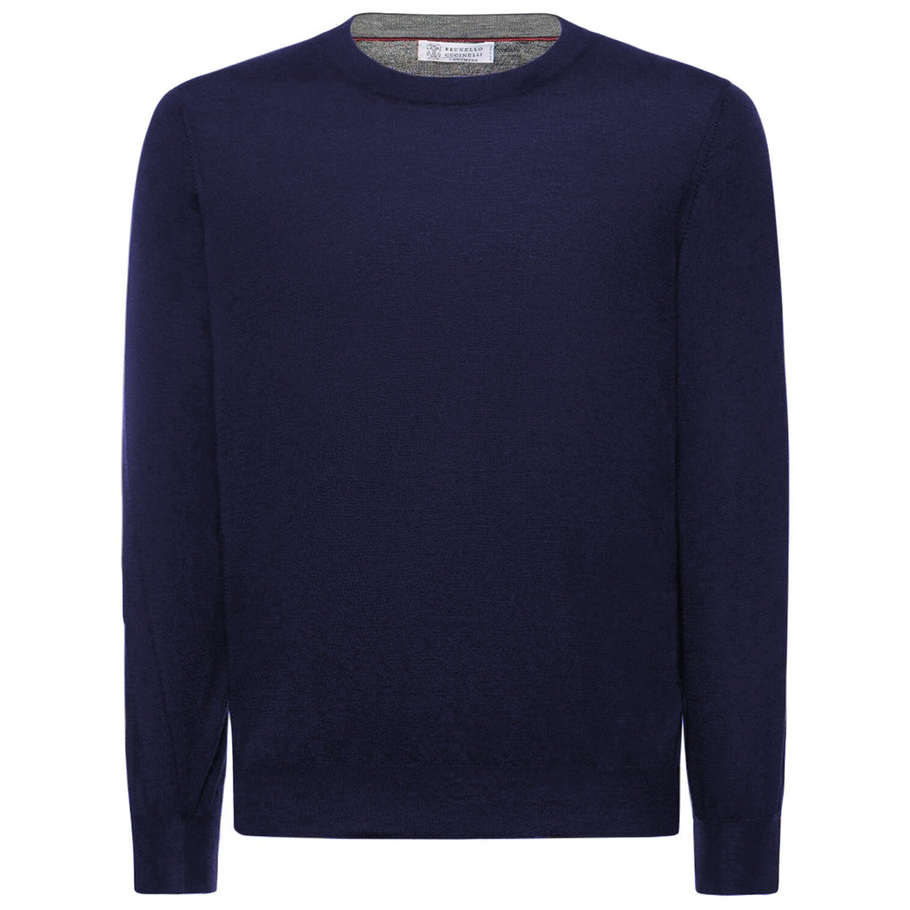 maglia cashmere blu