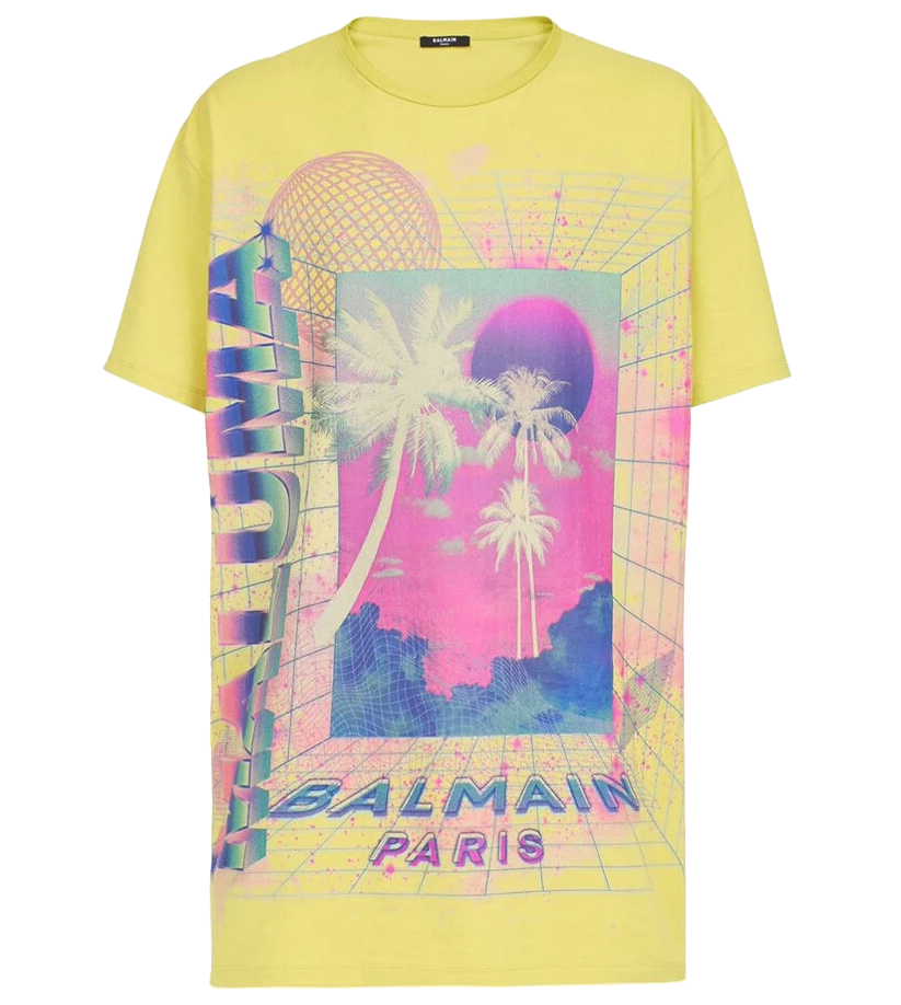 Balmain Man Yellow T-shirt & Top