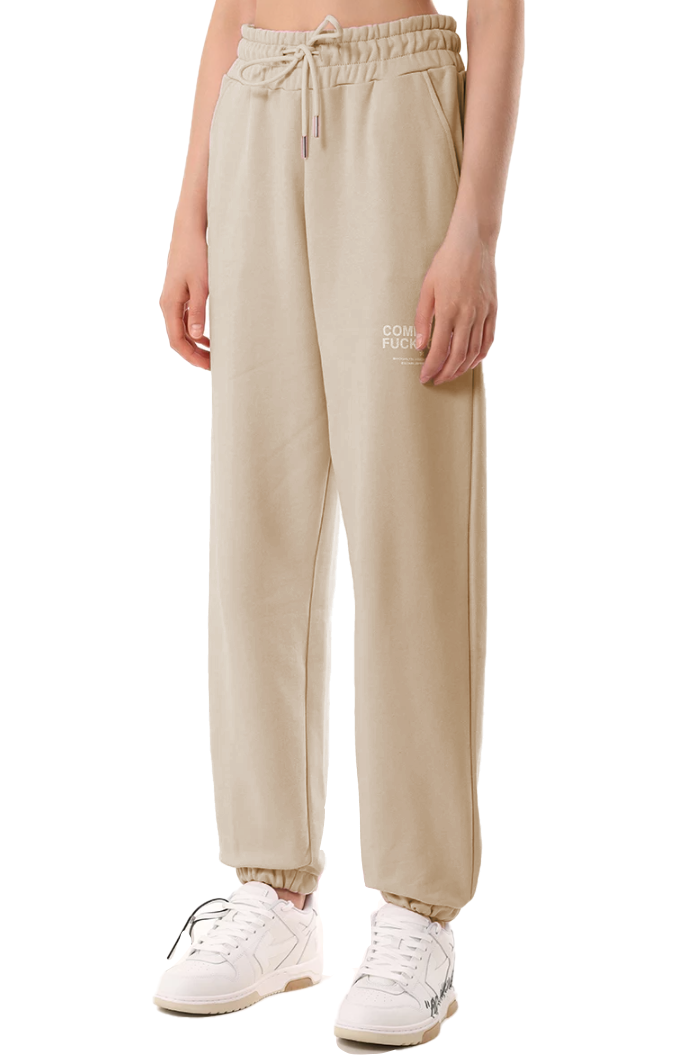 pantaloni felpa beige