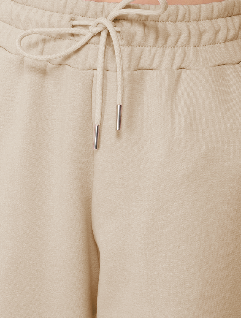 pantaloni felpa beige
