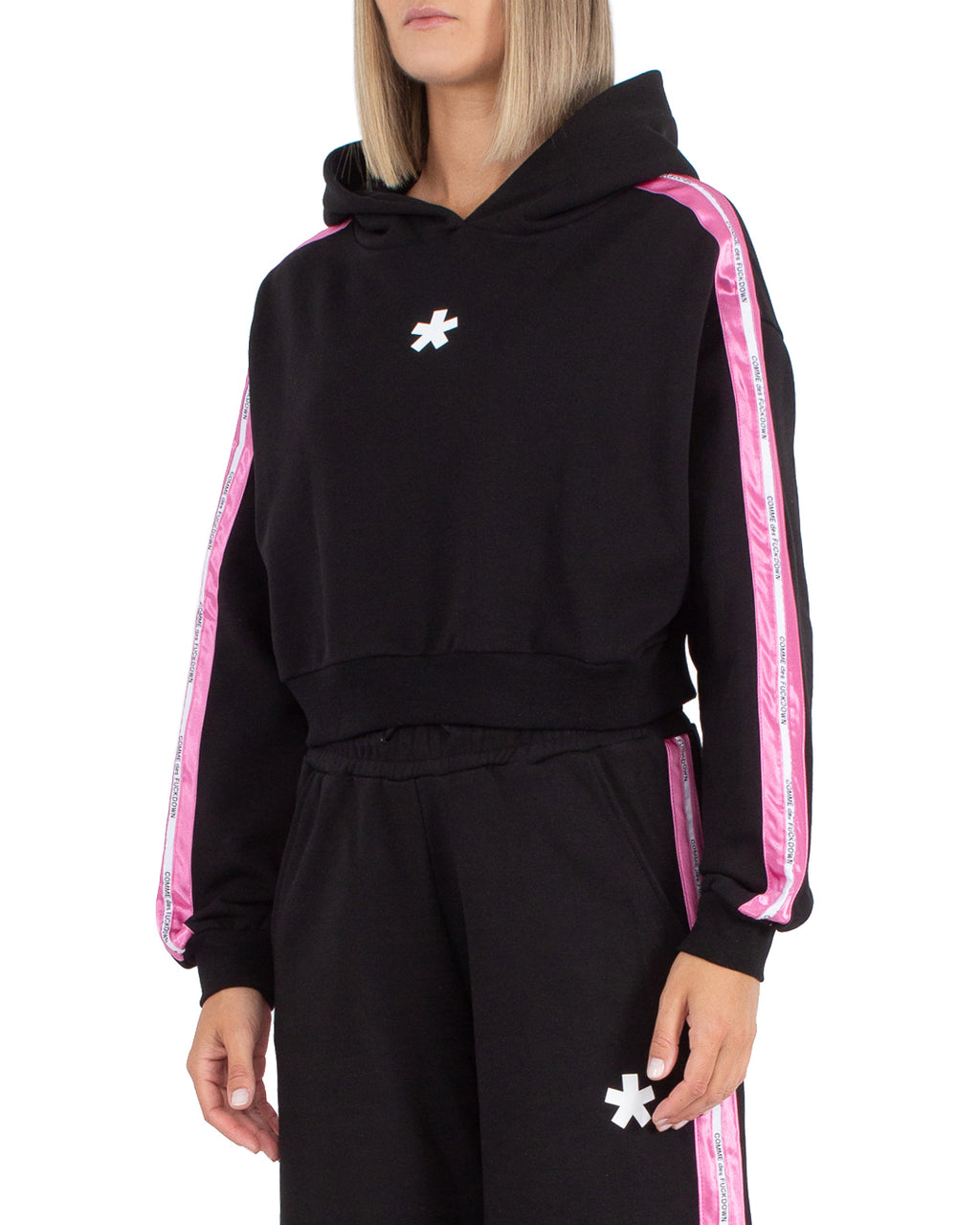 Comme Des Fuckdown Woman Black Sweatshirts