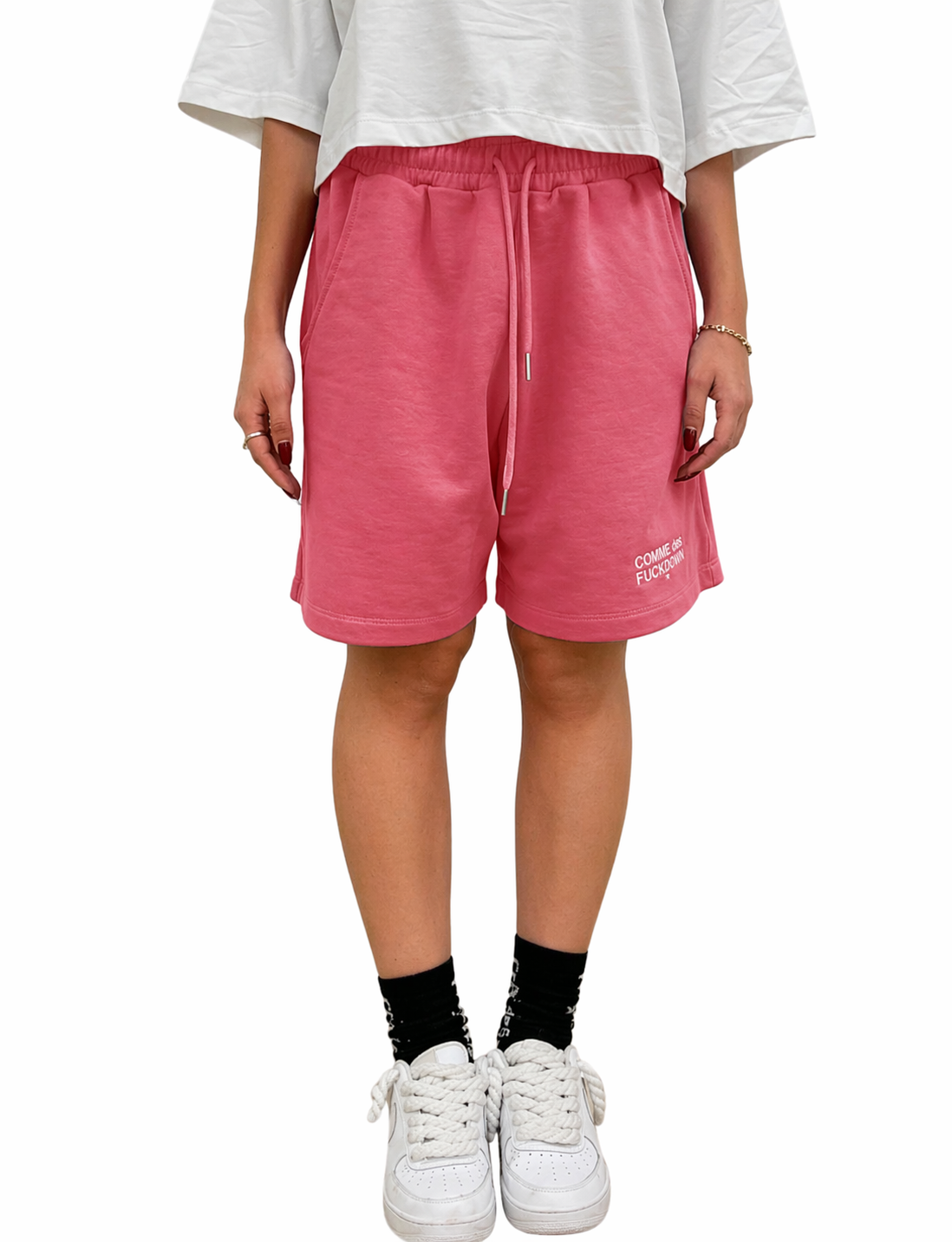 Comme Des Fuckdown Woman Fuchsia shorts