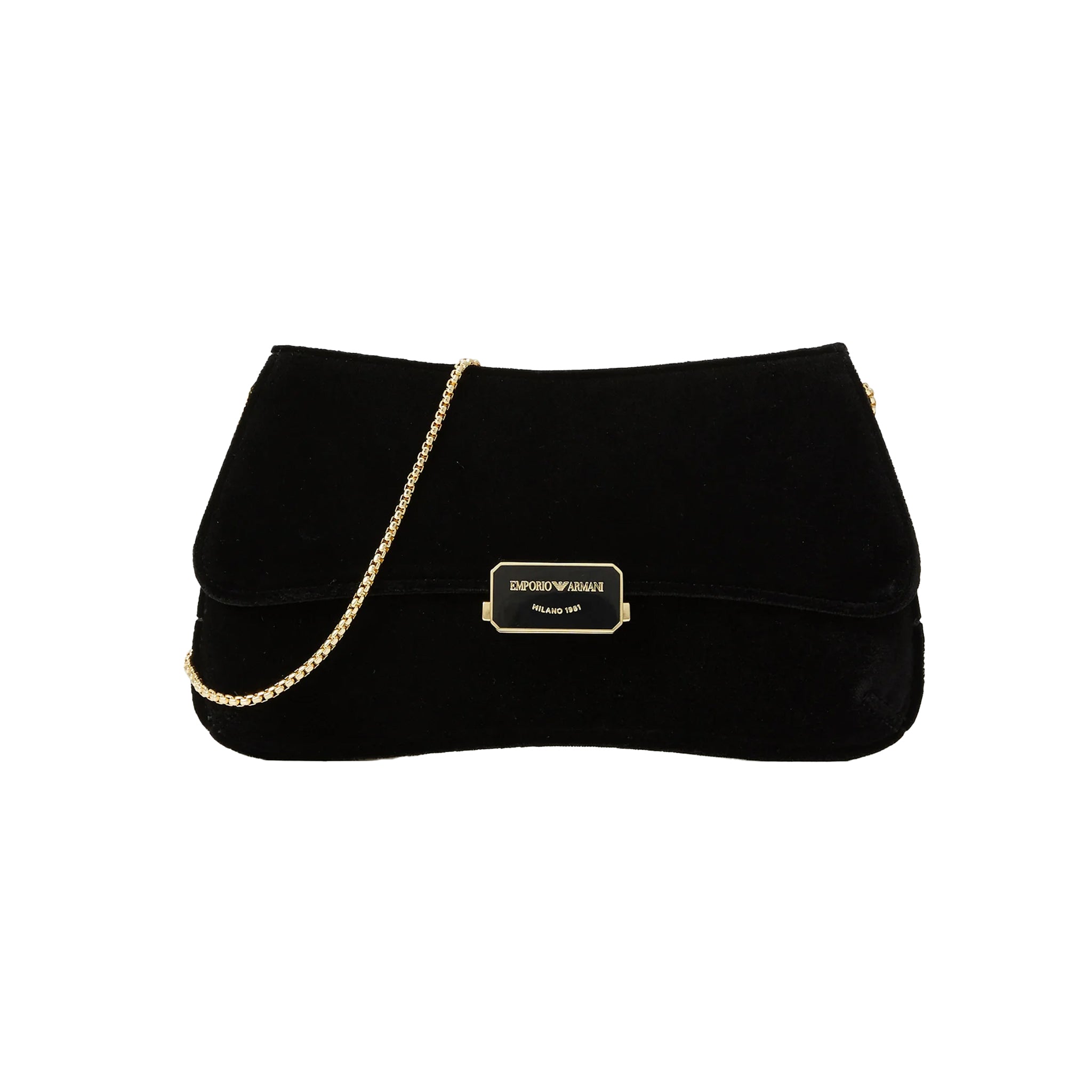 pochette plain velvet