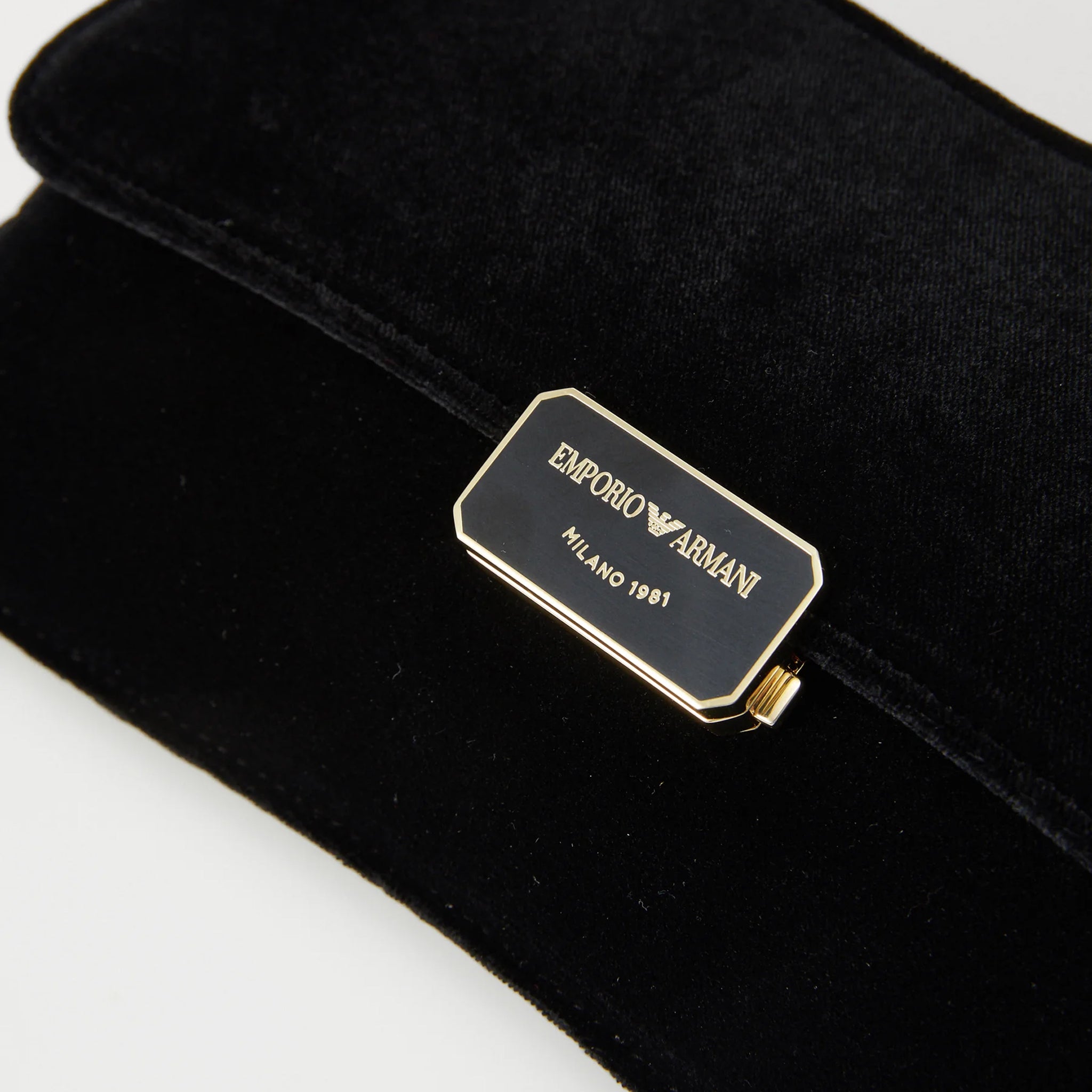 pochette plain velvet