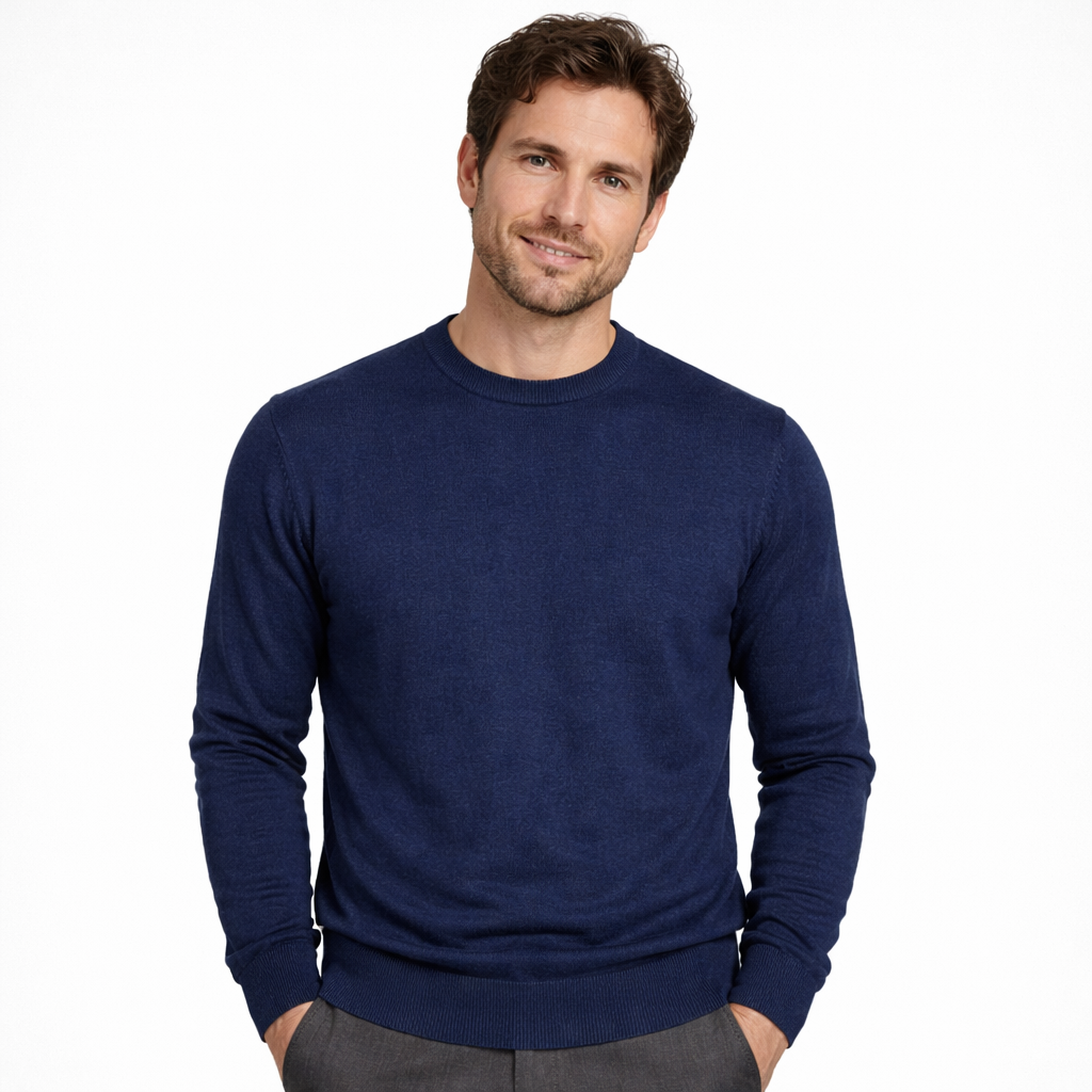 Emilio Romanelli Man Light Blue Sweaters