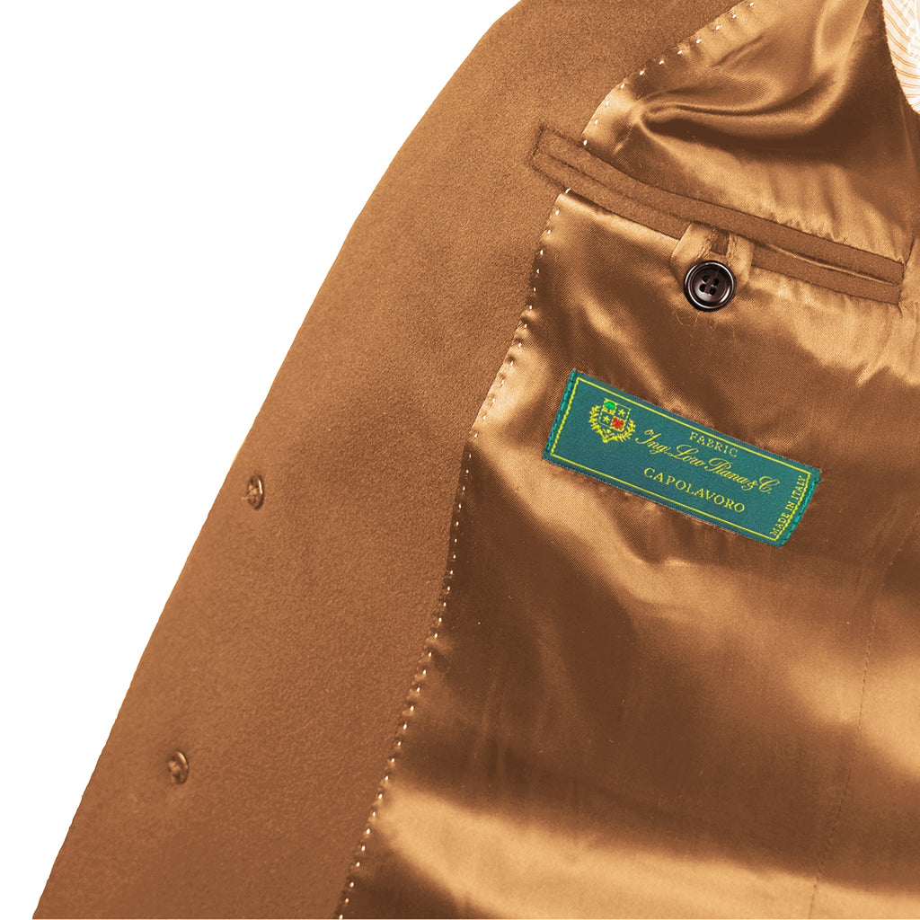 Loro Piana Fabric Man Camel Coats
