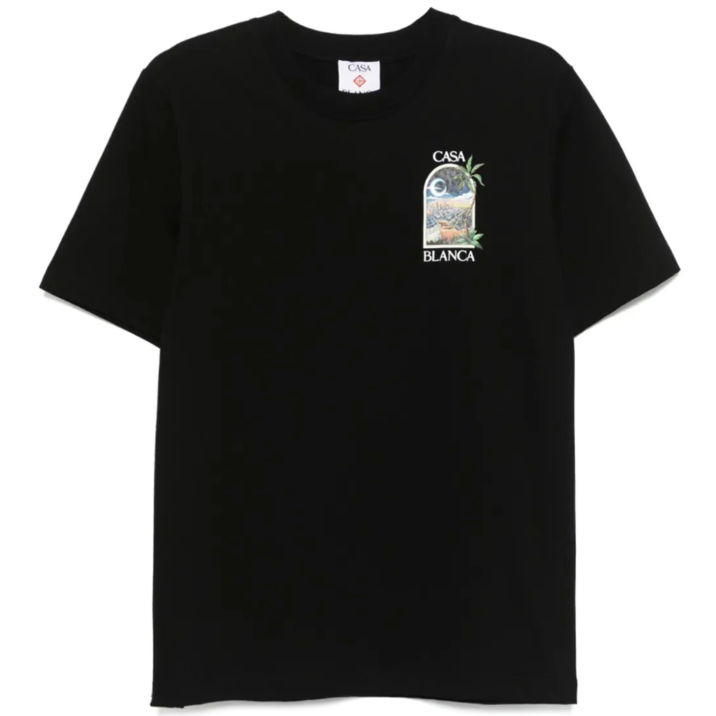 Casablanca Man T-Shirt Night Printed Black