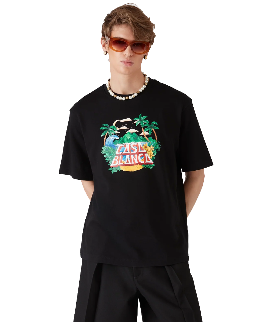 Casablanca Man Black T-shirt & Top