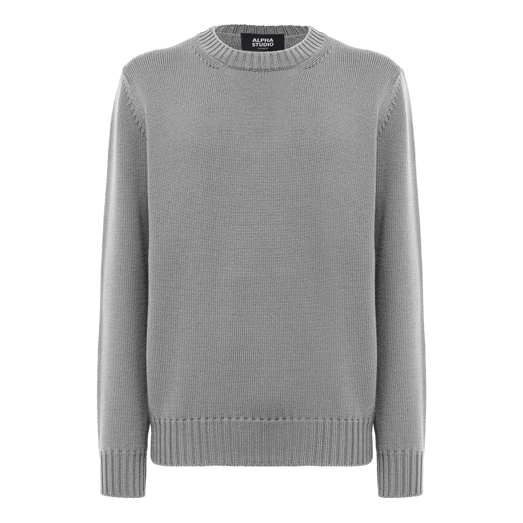 Alpha Studio Man Grey Sweaters