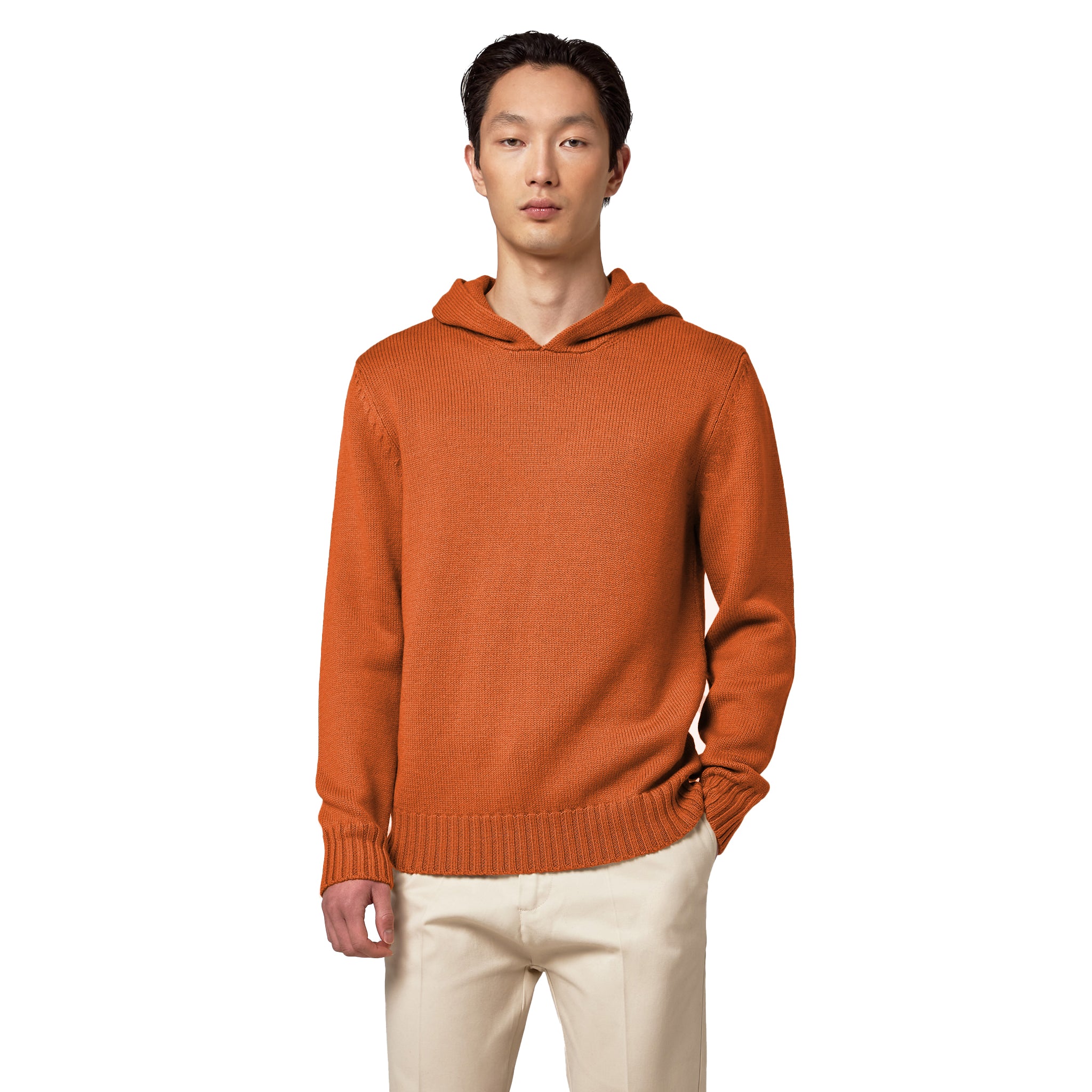 maglia cappuccio merinos pesante