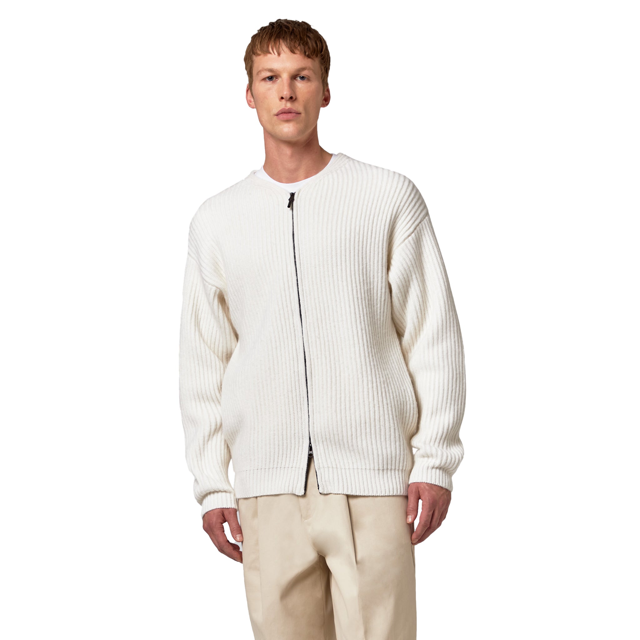 Alpha Studio Bomber Jacket Zip Rib English
