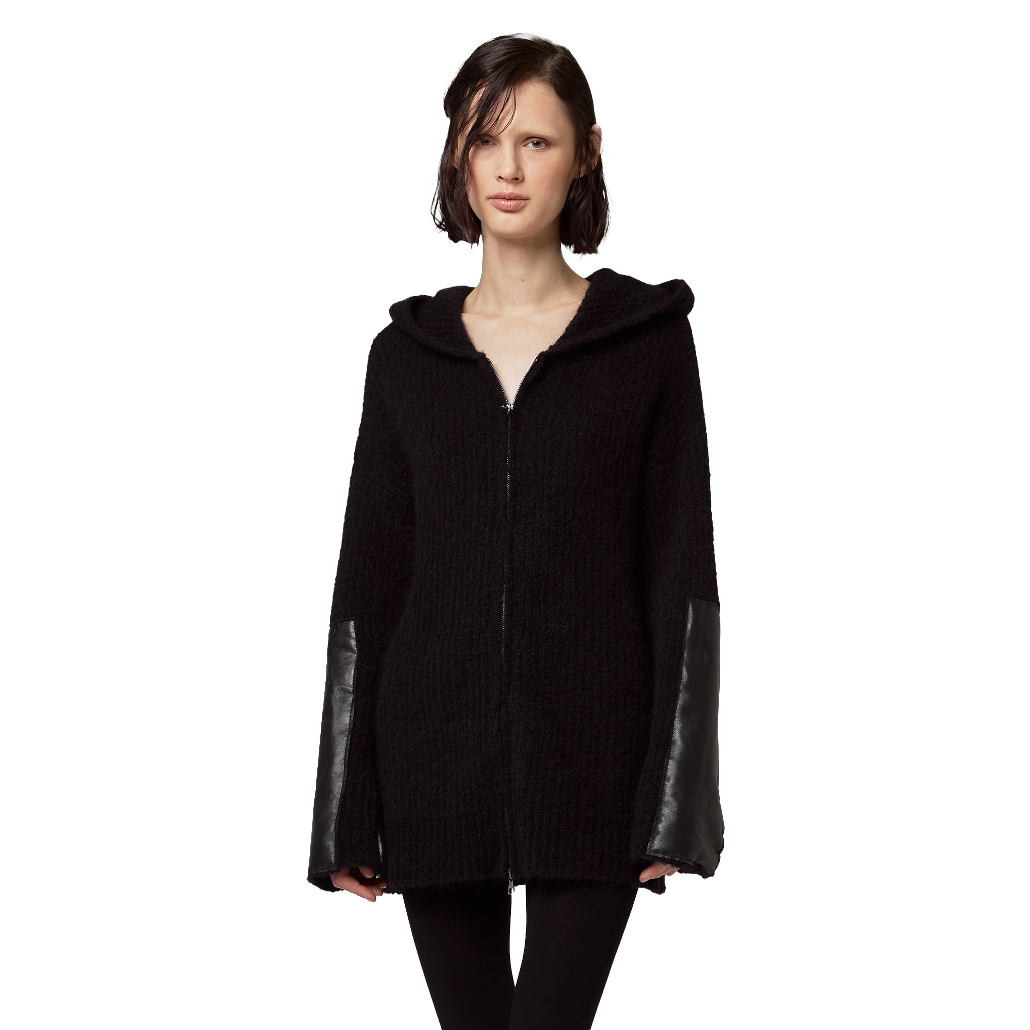 Alpha Studio Wool Sweater Hooded Rib English