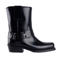 stivaletto pelle borchie