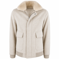 bomber coat beige