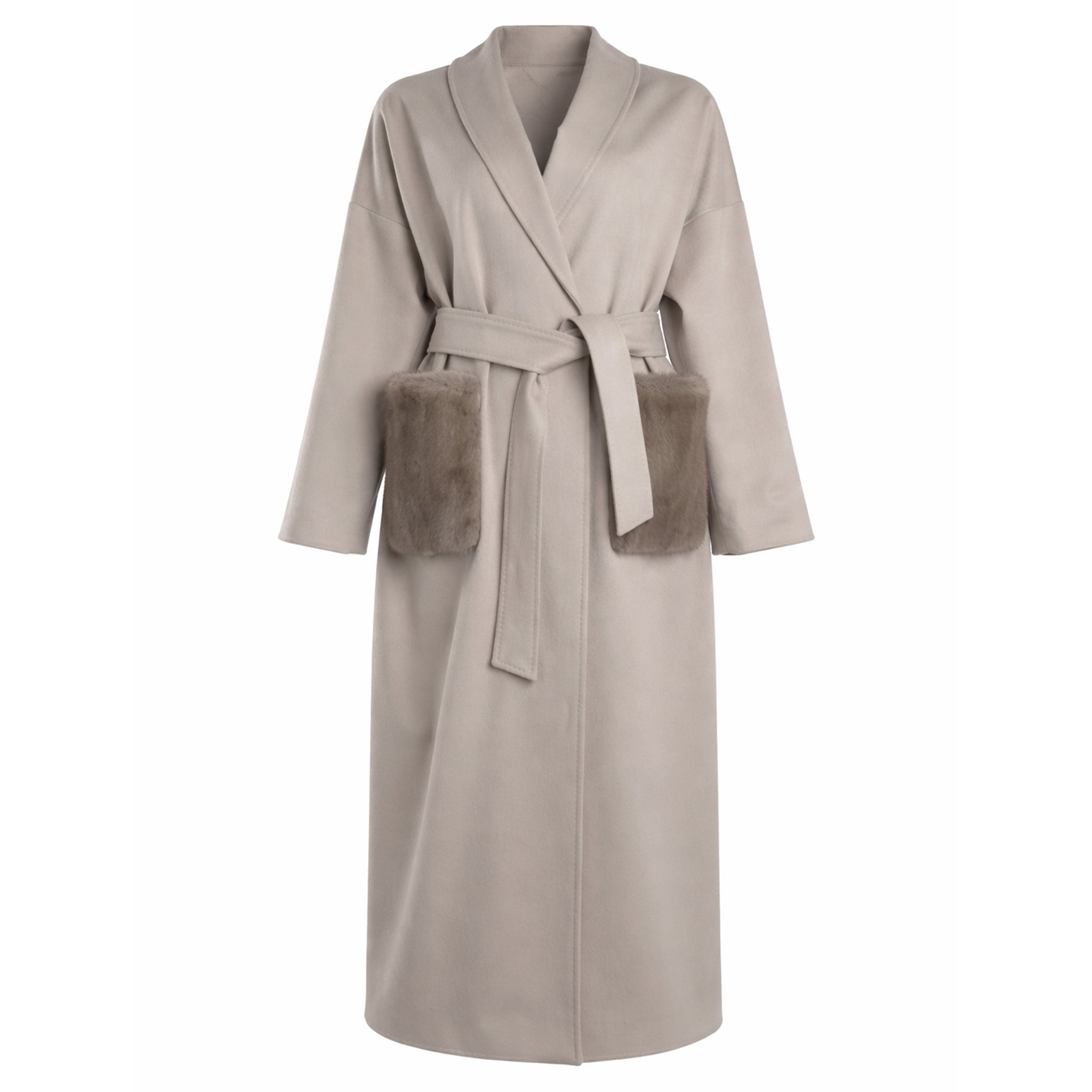 cappotto lungo trapuntato