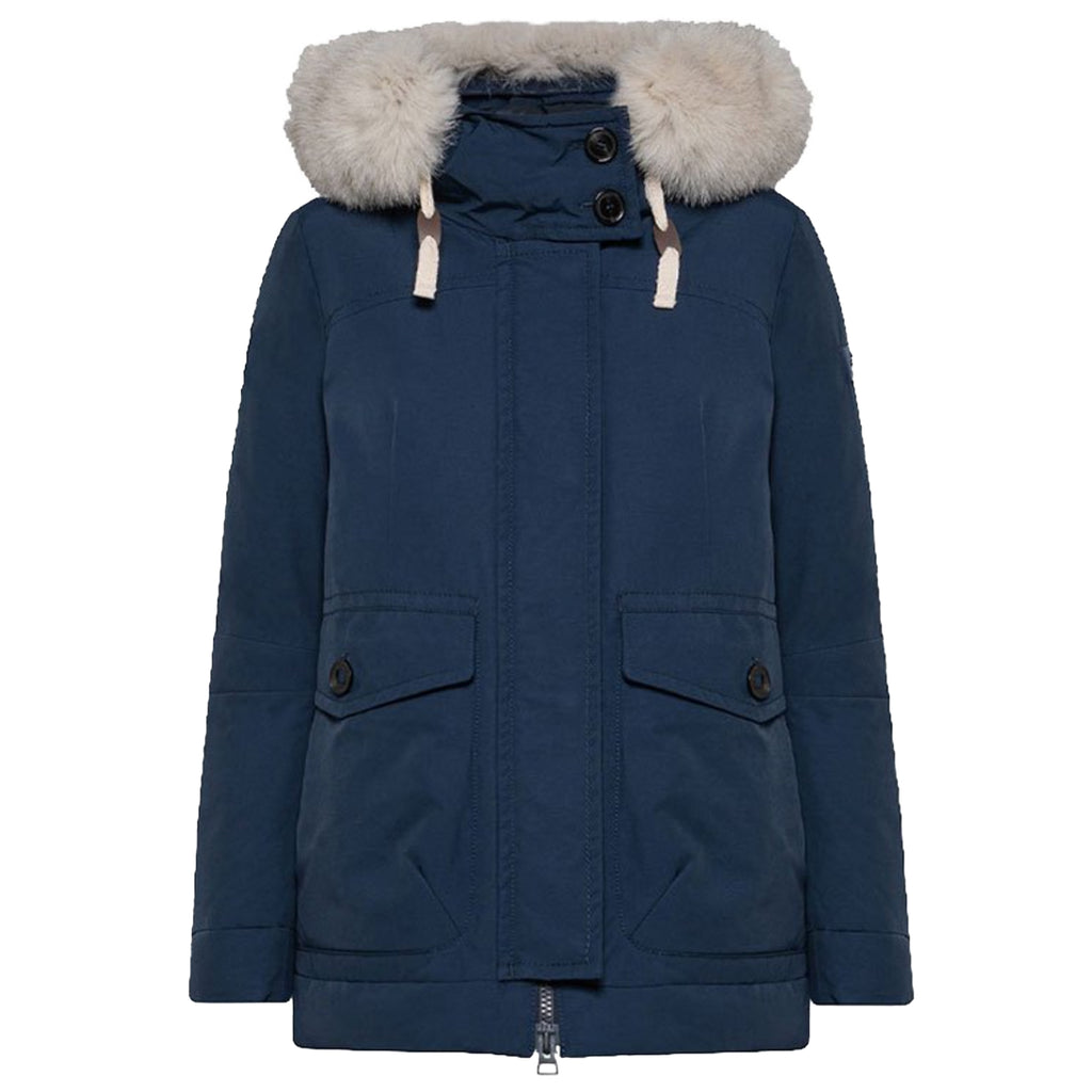 parka imbottito con pelo