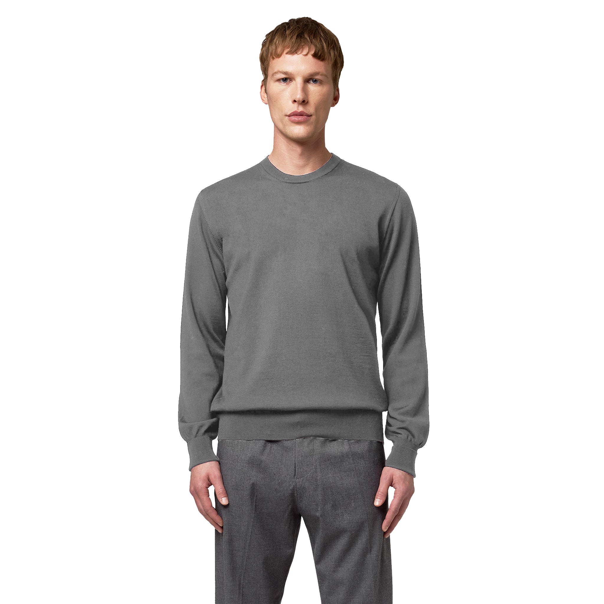 maglia girocollo con toppe