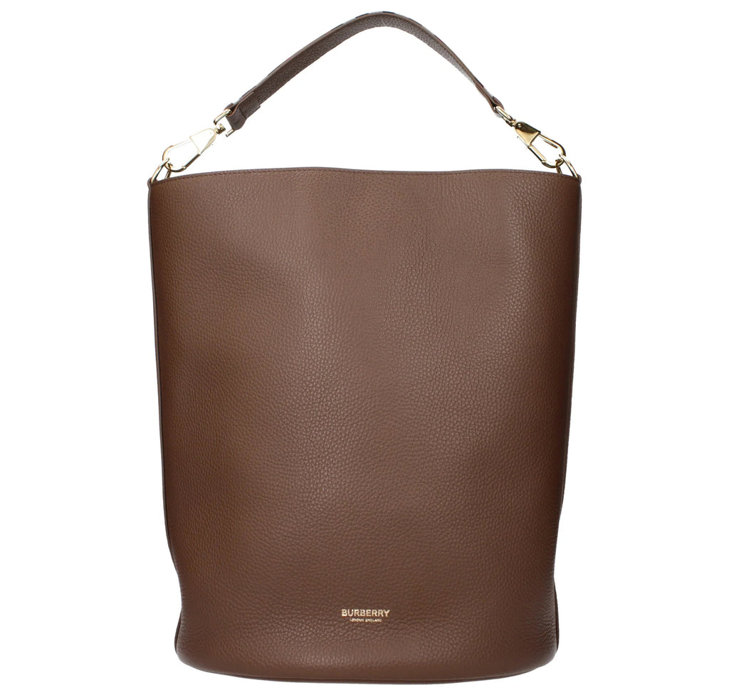 bucket leather bag md brown