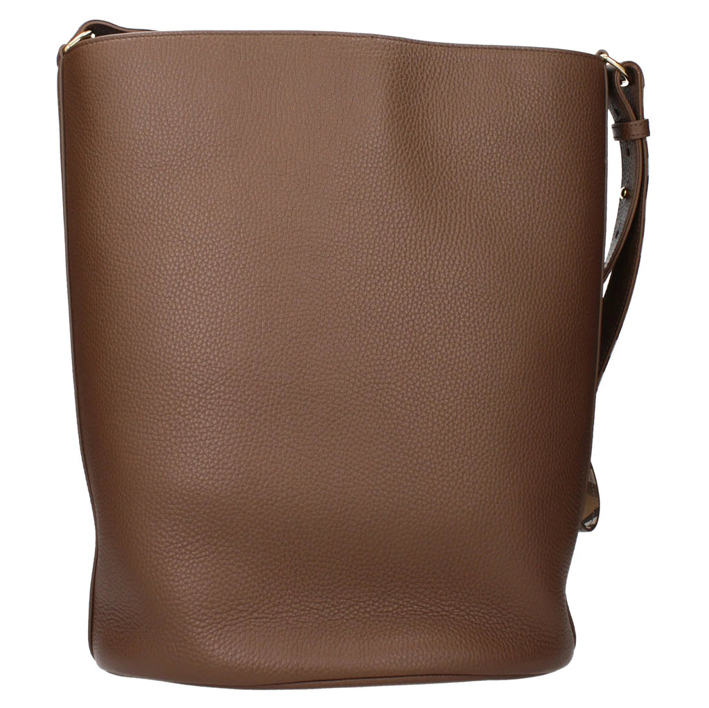 bucket leather bag md brown