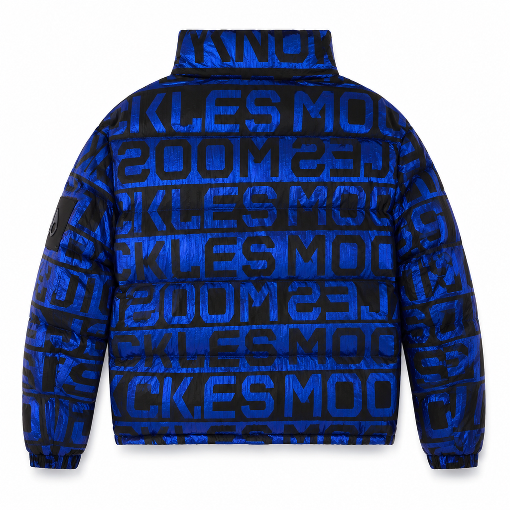 Moose knuckles Woman Jacket Scritte Blue