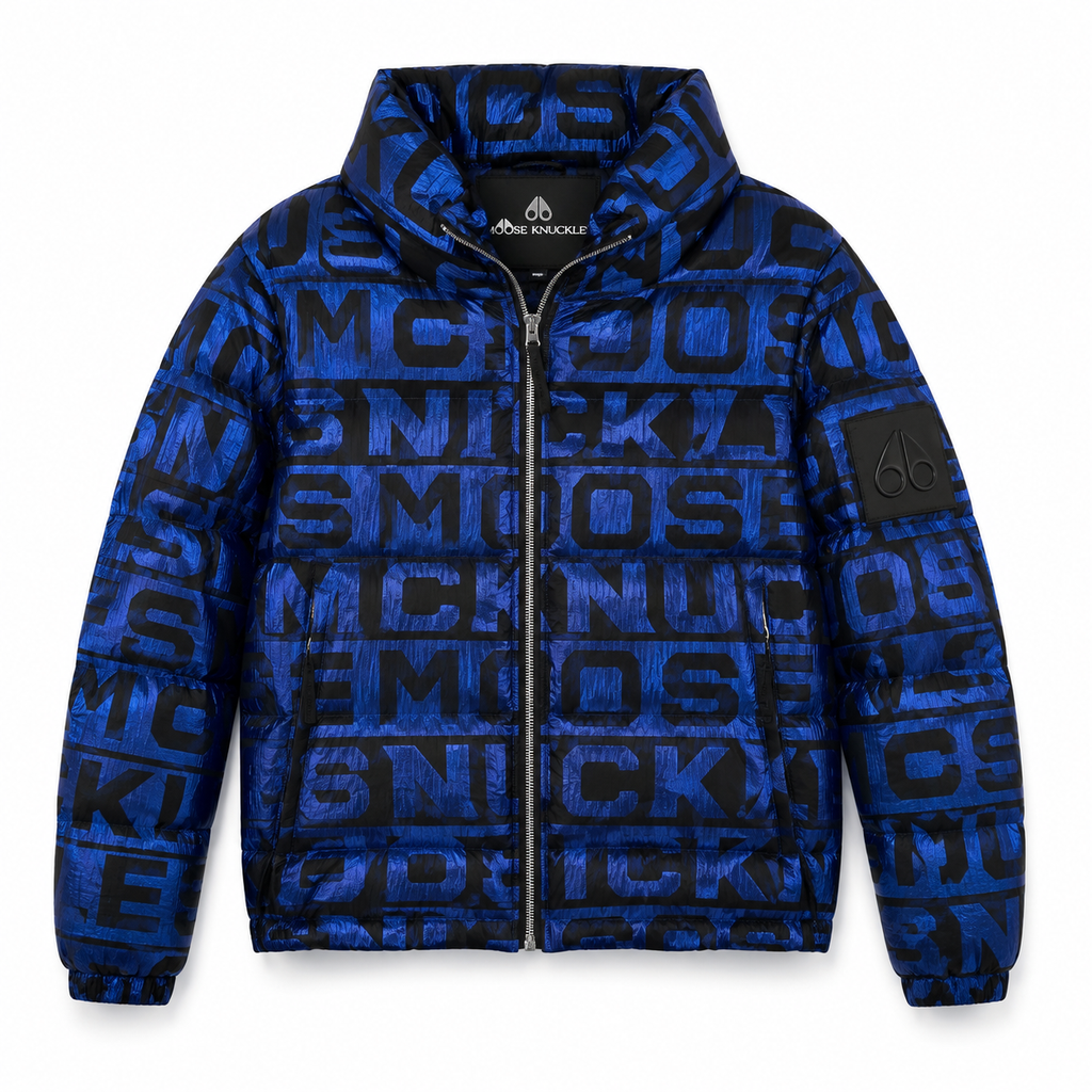 Moose knuckles Woman Jacket Scritte Blue