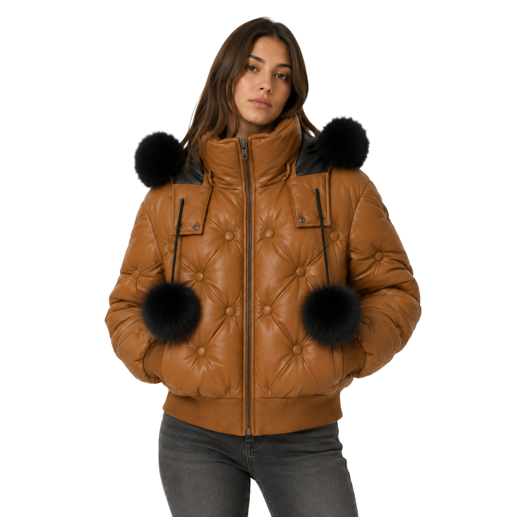 Moose knuckles Woman Jacket Padded Pon Brown