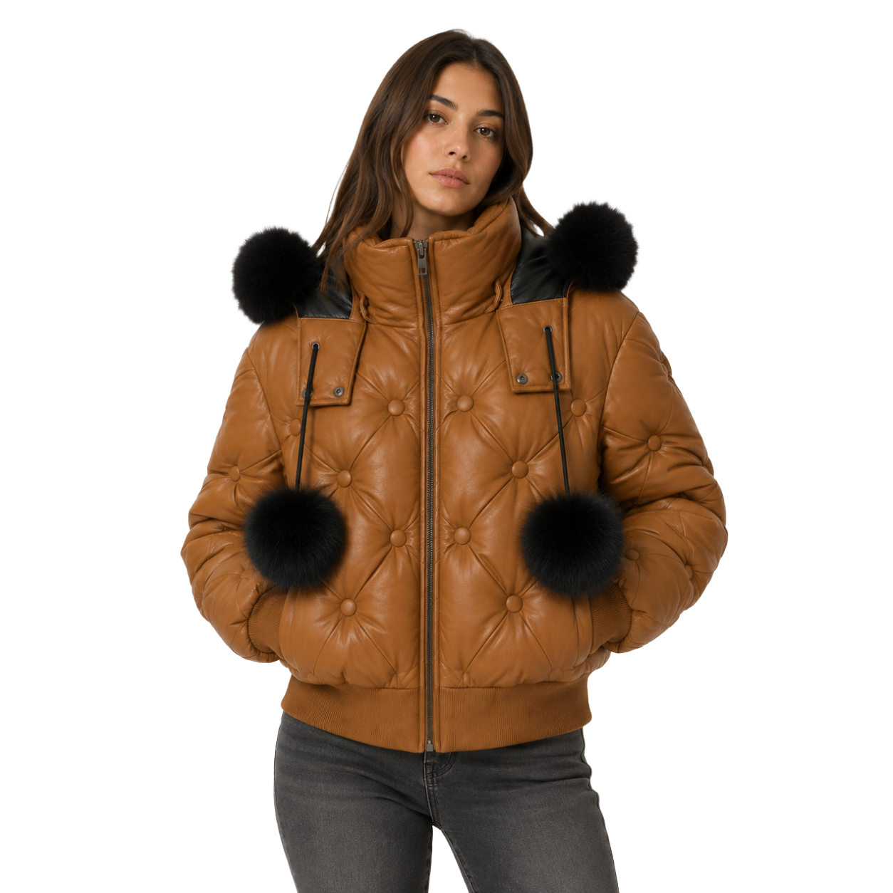 Moose knuckles Woman Jacket Padded Pon Brown