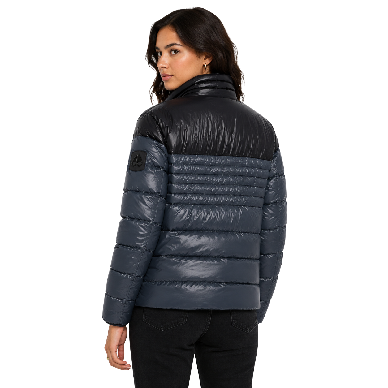 Moose knuckles Woman Down Jacket Bicolor Black