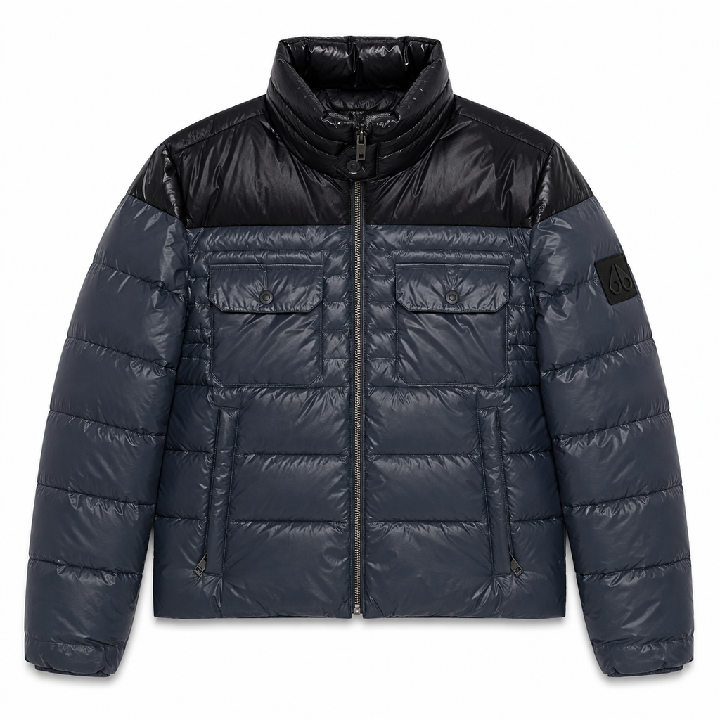 Moose knuckles Woman Down Jacket Bicolor Black