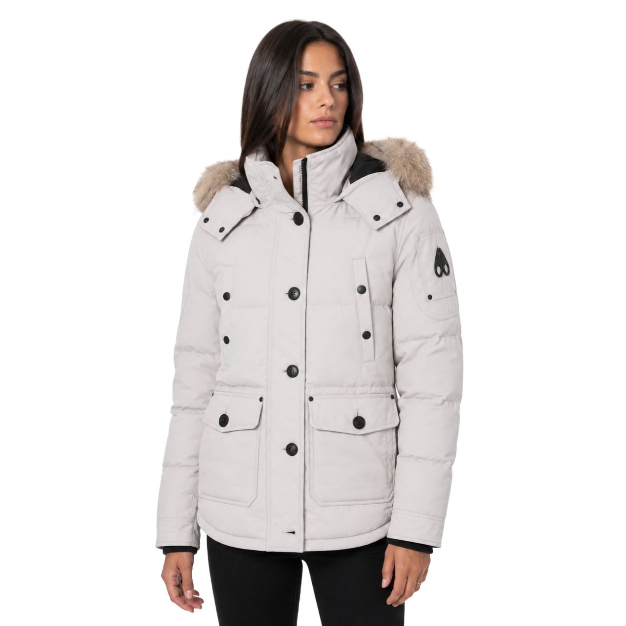 Moose knuckles Woman Jacket Onyx Big Ridge Grey