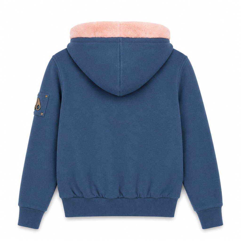 Moose knuckles Woman Sweatshirt Funny Light Blue