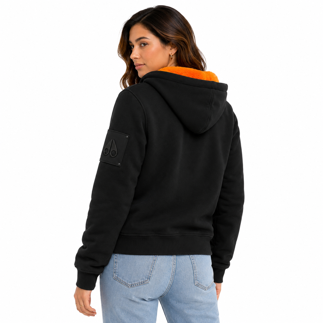 Moose knuckles Woman Sweatshirt Funny Black