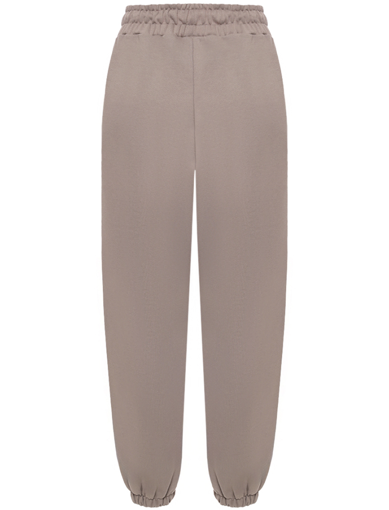 pantaloni felpa logo ricamo
